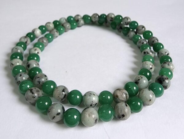 Colar de Quartzo Verde e Jaspe Lótus 1X1 - Imagem 2