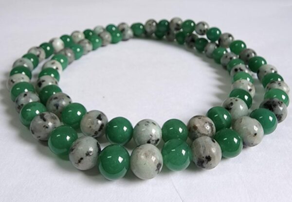 Colar de Quartzo Verde e Jaspe Lótus 1X1 - Imagem 3