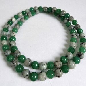 Colar de Quartzo Verde e Jaspe Lótus 1X1